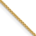 thumbnail image 1 of 14K Yellow Gold .9mm Box With Lobster Clasp Chain (14 X 0.9) Made In Peru box087-14, 1 of 5