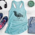 thumbnail image 2 of Bird Is The Word Tank Top, Ladies Racerback Tank Top, Bird Tank, Animal Tank, Animal Lover Tank, Cancun, Medium, 2 of 3