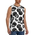 thumbnail image 2 of Daiia Hand Drawn Tomatoes Printed Men's Tank Tops,Casual Soft Sleeveless Gym Muscle Shirts Bodybuilding Tee-Large, 2 of 8