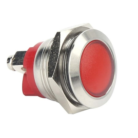 

Indicator Lamp 0.6in IP66 Waterproof LED Indicator For Outdoor Use Red