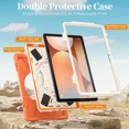 thumbnail image 3 of Case for Samsung Galaxy Tab A11 Plus / A11+ 11 Inch 2025 SM-X310/X315/X236/X235/X230 Shockporoof Cover with Pencil Holder Rotating Hand Strap & Stand Shoulder Strap, Universal Stylus Pen, 3 of 7