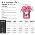 thumbnail image 5 of Lsque Sanrio Pattern Hawaiian Shirt for Men Unisex Summer Beach Casual Short Sleeve Cotton Linen Button Down Shirts-Large, 5 of 6