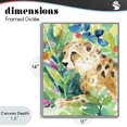 thumbnail image 4 of Stupell Industries Eclectic Vibrant Chillin' Cheetah Gray Framed Giclee Art, 11 x 14, by Lanie Loreth, 4 of 8