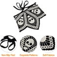 thumbnail image 3 of Monebena Crochet Bandanas for Women Spider Web Skull Crochet Head Scarf Black Crochet Headband Halloween Knitted Headscarf, 3 of 8