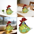 thumbnail image 2 of NANMELX Glass Sculpture Handmade Colored Glaze Rooster Decors Home Office Display, 2 of 17