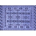thumbnail image 1 of Ahgly Company Machine Washable Indoor Rectangle Southwestern Blue Country Area Rugs, 5' x 7', 1 of 4