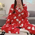 thumbnail image 3 of Pijamas de Hello Kitty lindos de estilo dulce y de alta apariencia de estilo para mujer, ropa de hogar de dibujos animados japoneses de primavera y otoño, 3 of 5