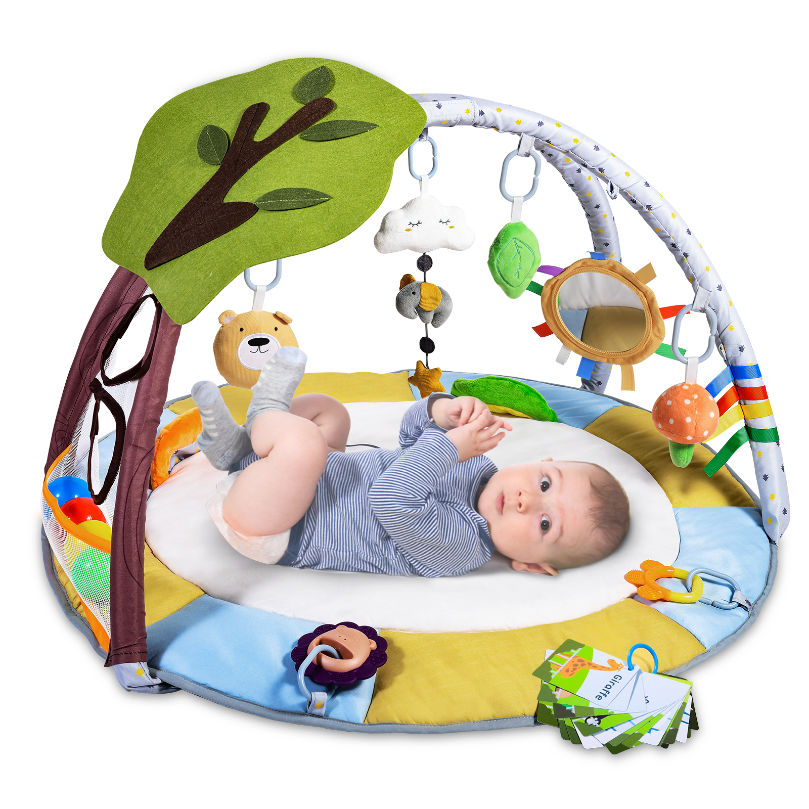 Lupantte Lion Baby Gym Play Mat With 9 Toys For Sensory And Motor Skill Development Language Discovery Thicker And Non Slip Baby Activity Gym With Ball Pit Green Tree For Babies And Lupantte Lion Baby Gym Play Mat With 9 Toys For Sensory And Motor Skill Development Language Discovery Thicker And Non Slip Baby Activity Gym With Ball Pit Green Tree For Babies And