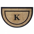 thumbnail image 1 of Nedia Home 18101K 24 x 36 in. Coir &amp; Rubber Frame Mat - Monogrammed K  Half Round, 1 of 1