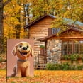 thumbnail image 4 of Golden Retriever Durable Garden Flag for Yard House Backyard Home Deco - Cute Dog Face Puppy Stickers Happy Smile Washable Camping Flags for Campsite 28x40in Cute Dog Yard Decoration, 4 of 6