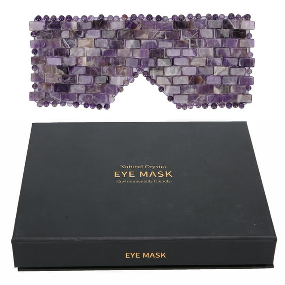 Eye Mask Face Massager Natural Jadestone Soothes Fatigue Reduce Sleeping Relax Care ToolTigea Eyes