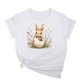 thumbnail image 2 of Xuyuer Easter Shirts for Women Rabbit Bunny Women's Lover Printed T-shirt Round Neck Short Sleeved Happy Easter Day Graphic Short Sleeve Tee Tops, 2 of 7