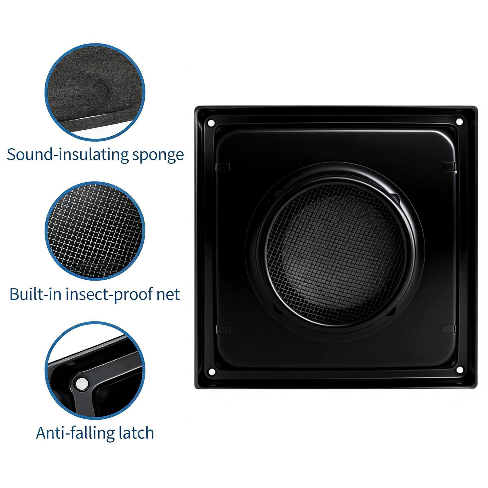 Baoblaze Dryer Vent Cover Outside Easy Installation Exterior External Cap Wall Vent Cover 5 Inch