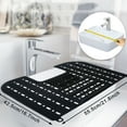 ZAROYEAX Silicone Sink Cover for Counter Space Foldable Bathroom Sink ...