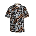 thumbnail image 2 of Daiia Colorful Screws Hawaiian Shirt for Men Gentle Cotton Regular Short Sleeve Casual-X-Large, 2 of 9