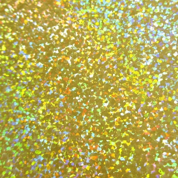 BriFlex Heat Transfer Holo Foil Vinyl for T-Shirt and Apparel 20" x 3' (1 Yard) Iron on HTV-OLDGOLD