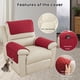 thumbnail image 4 of Solid Color Checkered Sofa Armrest Cushion Headrest Cushion With Two Storage Pockets Recliner Armrest Towel Rainproof Dirt Resistive And Scratch Resistive, 4 of 7