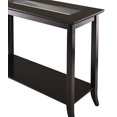 thumbnail image 2 of Consola Génova rectangular con vidrio y estante(92450) Winsome 92450, 2 of 2