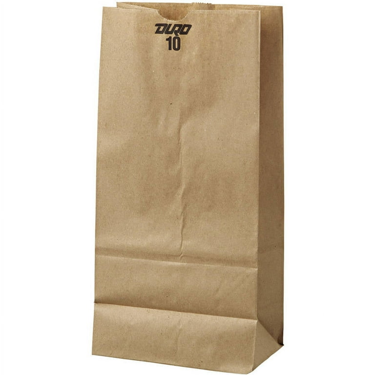 Duro 10 lb. White Paper Bag - 500/Bundle