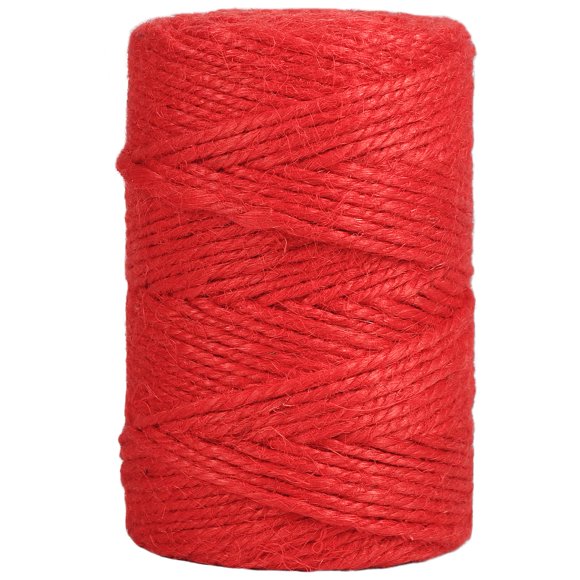 Vivifying Red Twine, 328 Feet 3mm Christmas Twine String for Gift Wrapping, Crafts, Packing and Hanging
