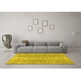 thumbnail image 3 of Ahgly Company Machine Washable Indoor Rectangle Persian Yellow Traditional Area Rugs, 3' x 5', 3 of 4