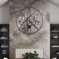 thumbnail image 2 of 40906-04 Livex Lighting Aria - 6 Light Globe Pendant In Shabby Chic Style-31.13 Inches Tall and 28 Inches Wide-Black/Brushed Nickel Finish, 2 of 8