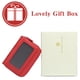 thumbnail image 5 of Billetera para tarjetas de crédito para mujer (roja), tarjetero de piel con bloqueo RFID, cartera con cremallera para mujer, 5 of 5