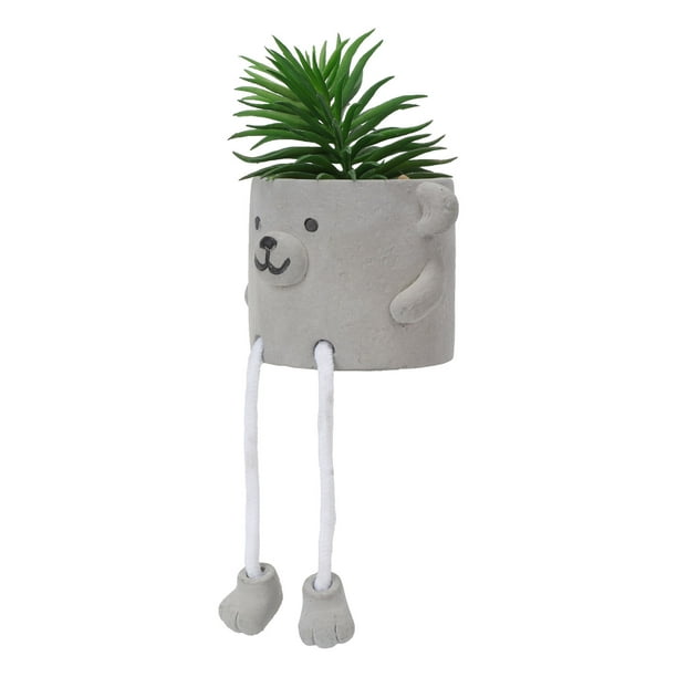 Planta suculenta falsaPlantas artificiales en macetas, patas colgantes vívidas, suculentas en macetas de cemento, decoración, plantas artificiales en macetas, diseño de clase mundial Jadeshay A