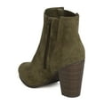 thumbnail image 3 of New Women Breckelles Gail-37 Faux Suede Elastic Panel Chunky Heel Bootie, 3 of 5