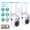 White, variant on 1pc/2pcs 1080P HD Security Camera, Wireless WiFi Connection, App Control, Motion & Audio Alert, Night Vision, Wall-Mounted, For Indoor Home Security, With Spotlight & Siren, USB Powered