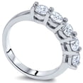 thumbnail image 2 of Pompeii 1ct Diamond Wedding Five Stone Ring 14k White Gold (G/H,SI(2)-I(1)), 2 of 2