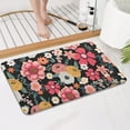 thumbnail image 4 of Multicolored Pioneer Flower Bathroom Rugs Mat,Non Slip Microfiber Bathroom Rug,Rubber Backing,Soft Bathroom Mats for Bathroom Floor,Tub and Shower,17x27in(43x68cm), 4 of 5