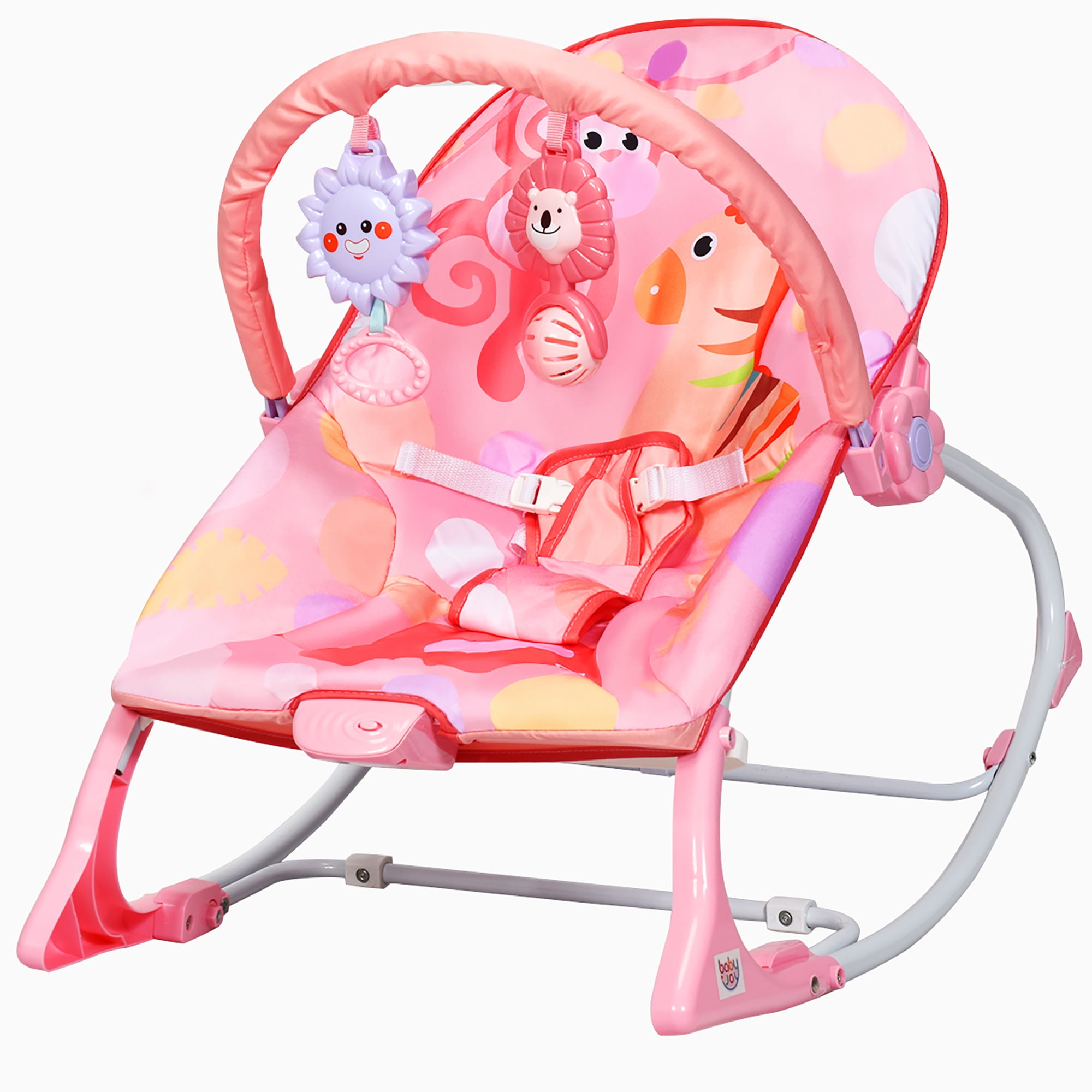 pink baby rocking chair