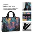 thumbnail image 4 of FORMRS 16" Laptop Bag Carrying Sleeve Case with Handle Travel Shoulder Briefcase, Psychedelic Jellyfish, 4 of 8