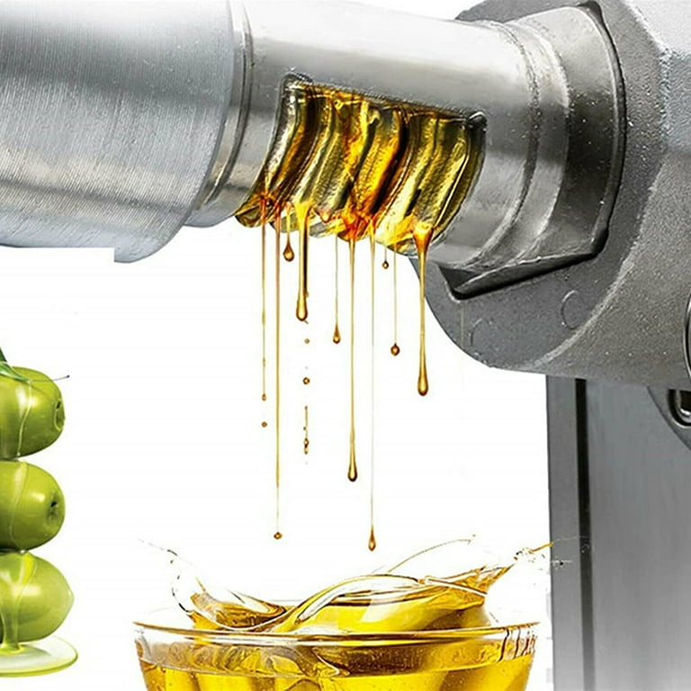 Commercial Oil Press Machine Cold/Hot Nut Oil Extractor Automatic  Food-Grade Stainless Steel Home Oil Expeller for Coconut Castor Olive  Peanuts