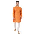 thumbnail image 1 of eloria Men's Tunic Jacquard Kurta Pajama Indian Traditional Suit Wedding Party Dress Set Party Wear Apparel, 1 of 6