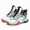 White Black, variant on Woobling Kids Basketball Shoes Mid Top Sneakers Lace-up Running Shoe Durable Trainers School Athletics White Black 3Y
