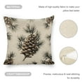 thumbnail image 4 of pine cone pine tree Linen toss pillowcase decoration pillowcase gifting preferred 18x18 inch cushion cover sofa pillowcase sofa bedroom living room car, 4 of 8