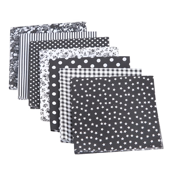 AUQ 7 Pcs Cotton Fabric, Cotton Fabric By The Yard, Quilting Fabric, Layer Cakes 10 inch Squares for Quilting, Fabric Squares, Fat Quarters Fabric Bundles quilting squares