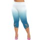 thumbnail image 5 of ICHUANYI Clearance Fashion Women Plus Size Hollow Elastic Waist Casual Leggings Pants(Sky Blue, L) ICHUANYI WER2023080809401, 5 of 7