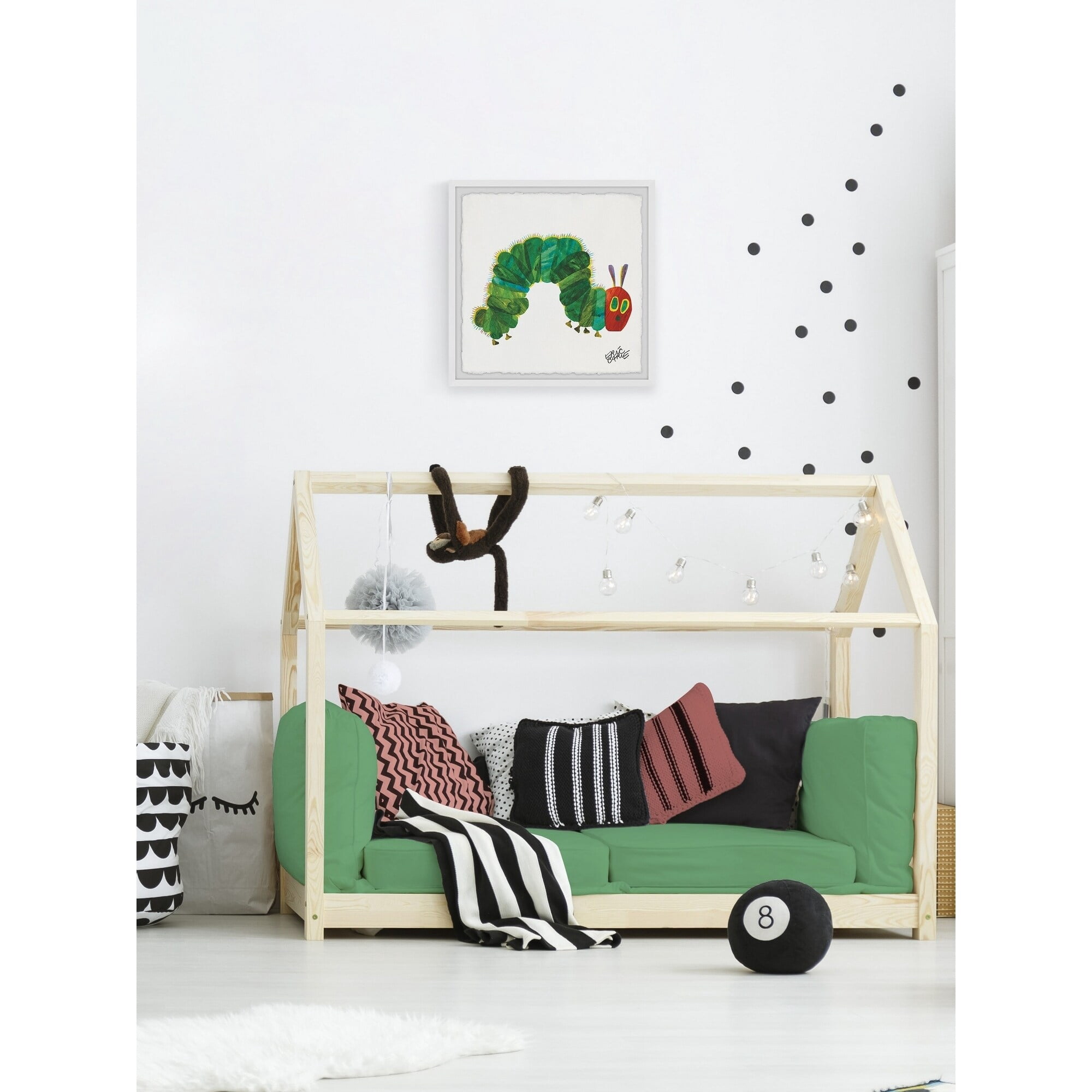 Marmont Hill Caterpillar Crawl by Eric Carle Framed Wall Art, 12" x 12"