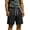 Black, variant on Men's Athletic Shorts Quick Dry Performance Ripstop Running Short Pants 9" Inseam Workout Training Elastic Waist Drawstring Travel Hiking Shorts with Zipper Pockets