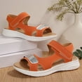 thumbnail image 6 of Hopeusnice Sandals for Women Trendy Non-Slip Breathable Soft PU Materials Summer Shoes Women's Sandals Thick-Soled Heel Open Toe Comfortable Walking Shoes Orange 41, 6 of 9