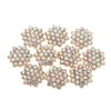 10pcs Rhinestone Flower Embellishments Button Flatback Beads DIY For Jewelry