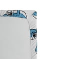 thumbnail image 2 of Ambesonne Ocean Fitted Sheet, Sea Fierce Wild Shark, Queen Size, Blue White, 2 of 2