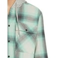 thumbnail image 4 of No Boundaries Men's and Big Men's Long Sleeve Hooded Flannel Shirt, Sizes up to 5X, 4 of 5