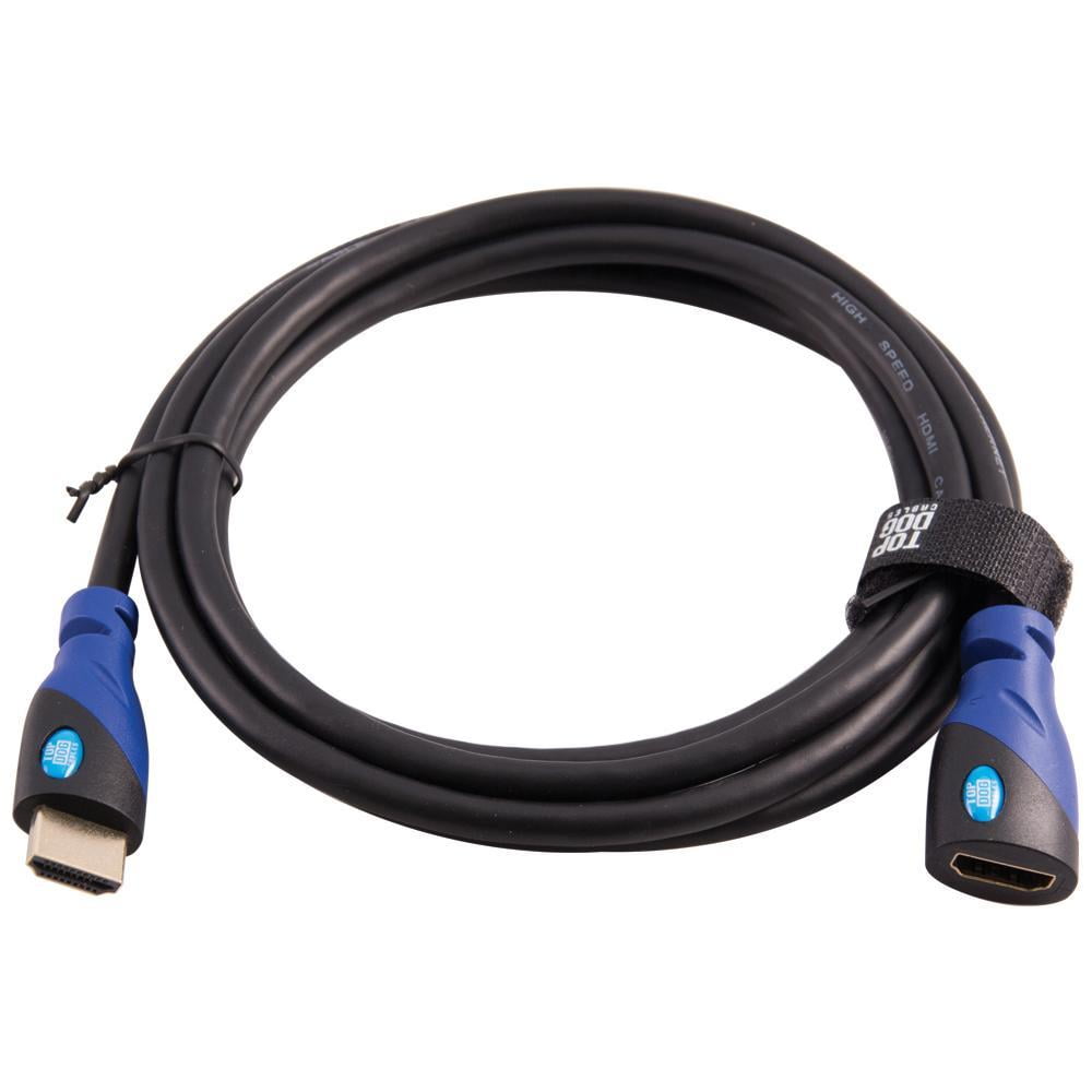 Top Dog Cables TD06EBLBK6 Premium Gold 6 ft High Speed HDMI