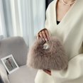 thumbnail image 4 of Bolsos de mensajero de felpa vintage para mujer, nuevos bolsos y carteras versátiles y de moda para otoño e invierno, lindos bolsos de hombro peludos para niñas, 4 of 5