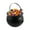 Black-KM-home supplies, variant on LEFTHIGH Home Halloween Witch Cauldron Plastic Flame Bucket Candy Container Rack Jar Decoration for Party Trick or Treat Decorations Christmas Decorations