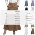 thumbnail image 4 of Edvintorg Plus Size Maxi Skirt Fashion Clothing Women's High Waisted Long Skirt Summer Casual Business Work Skirts with Pockets, 4 of 7